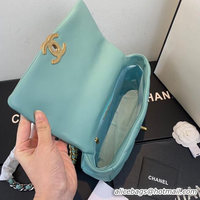 Buy Discount CHANEL 19 Flap Bag AS1160 AS1161 AS1162 Blue Sky