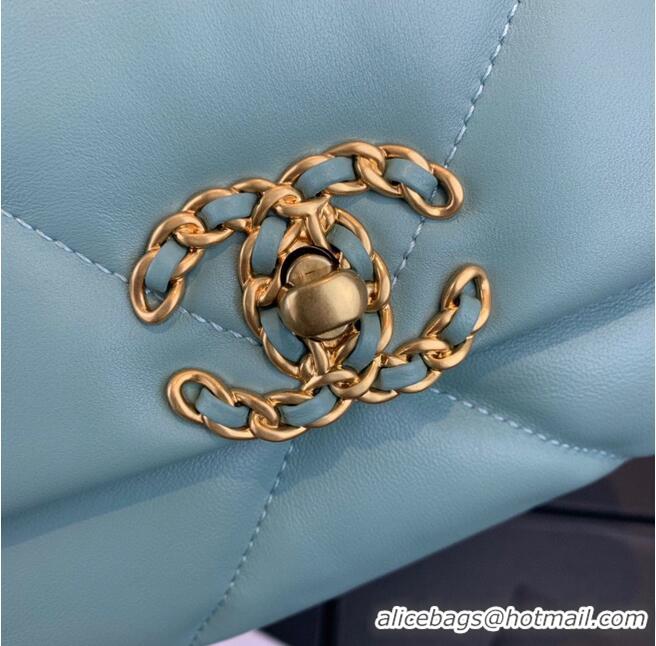 Buy Discount CHANEL 19 Flap Bag AS1160 AS1161 AS1162 Blue Sky