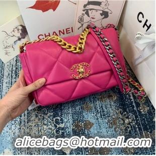 Perfect Discount CHANEL 19 Flap Canvas Bag AS1160 AS1161 AS1162 Rose