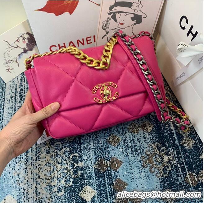 Perfect Discount CHANEL 19 Flap Canvas Bag AS1160 AS1161 AS1162 Rose