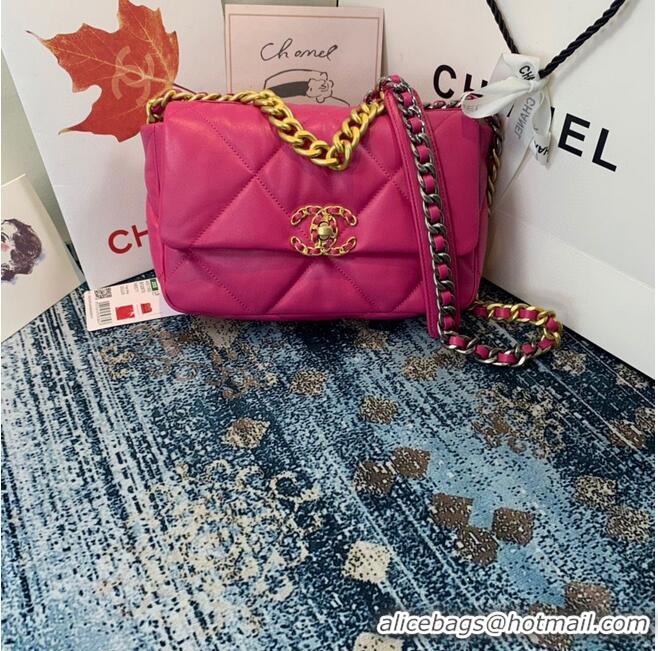 Perfect Discount CHANEL 19 Flap Canvas Bag AS1160 AS1161 AS1162 Rose