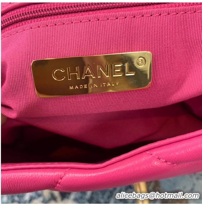 Perfect Discount CHANEL 19 Flap Canvas Bag AS1160 AS1161 AS1162 Rose