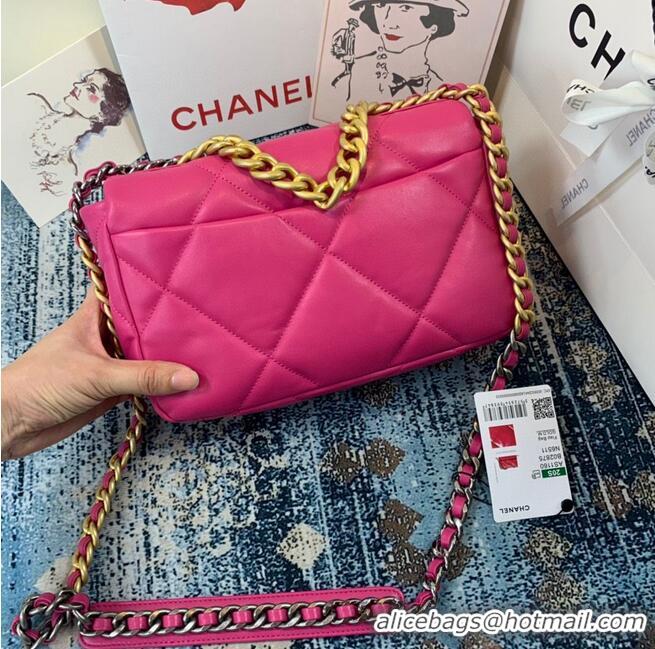 Perfect Discount CHANEL 19 Flap Canvas Bag AS1160 AS1161 AS1162 Rose