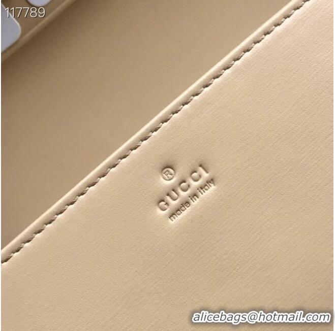 Low Price Gucci Horsebit 1955 wallet with chain 621892 Beige