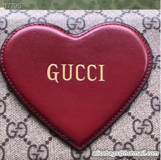 Top Quality Gucci Horsebit 1955 wallet with chain 648948 brown