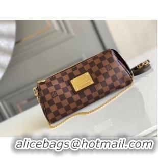 Good Looking Louis Vuitton Original Damier Ebene Canvas Eva Clutch N55213