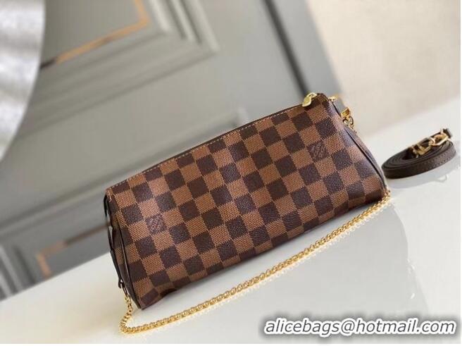 Good Looking Louis Vuitton Original Damier Ebene Canvas Eva Clutch N55213