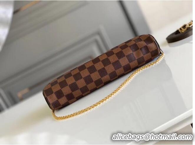 Good Looking Louis Vuitton Original Damier Ebene Canvas Eva Clutch N55213