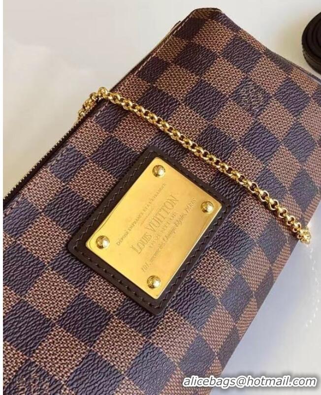 Good Looking Louis Vuitton Original Damier Ebene Canvas Eva Clutch N55213