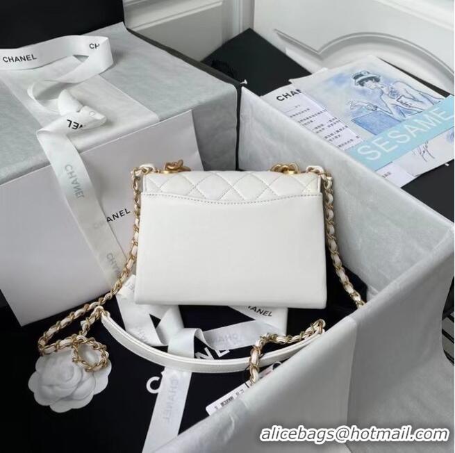 Promotional Chanel Flap Shoulder Bag Original leather AS2638 white