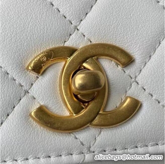 Promotional Chanel Flap Shoulder Bag Original leather AS2638 white