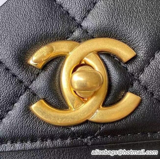 Promotional Chanel Flap Shoulder Bag Original leather AS2638 black