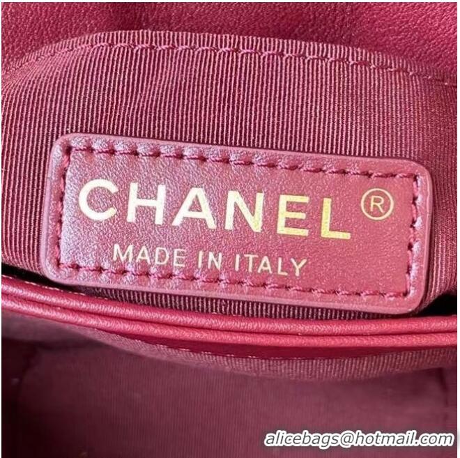 Cheapest Chanel Flap Shoulder Bag Original leather AS2638 Wine