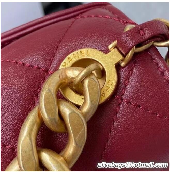 Cheapest Chanel Flap Shoulder Bag Original leather AS2638 Wine