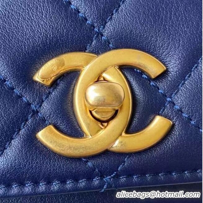 Buy Grade Chanel Flap Shoulder Bag Original leather AS2638 blue