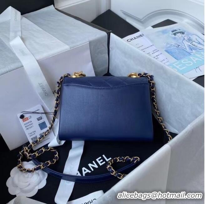 Buy Grade Chanel Flap Shoulder Bag Original leather AS2638 blue