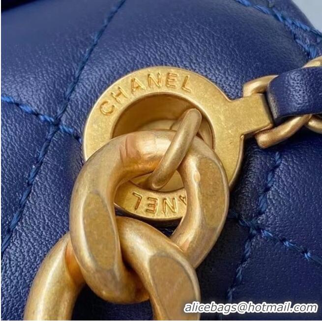 Buy Grade Chanel Flap Shoulder Bag Original leather AS2638 blue