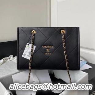 Good Fashion Chanel Shopping Bag Original leather AS2752 Black