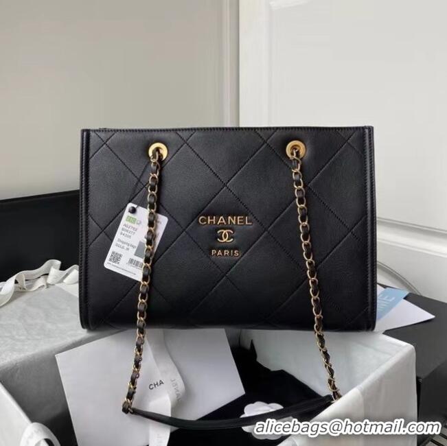 Good Fashion Chanel Shopping Bag Original leather AS2752 Black