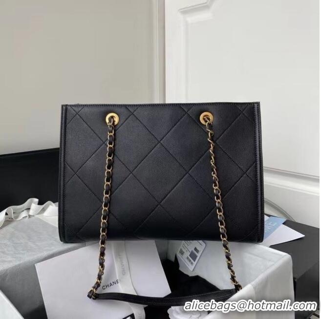 Good Fashion Chanel Shopping Bag Original leather AS2752 Black