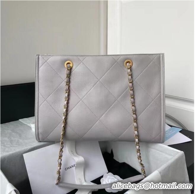 Promotional Chanel Shopping Bag Original leather AS2752 grey