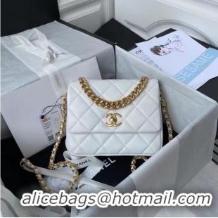 Top Quality Chanel Flap Shoulder Bag Original leather AS2733 white