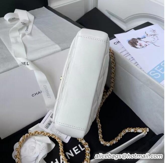 Top Quality Chanel Flap Shoulder Bag Original leather AS2733 white