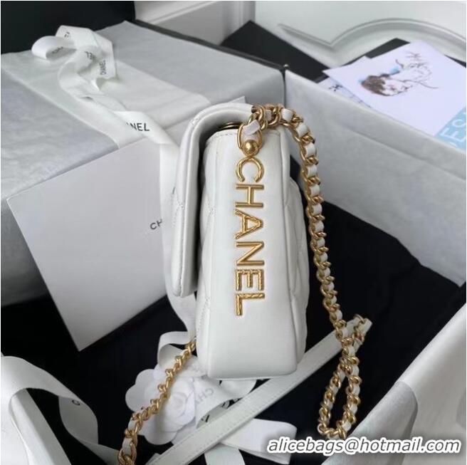 Top Quality Chanel Flap Shoulder Bag Original leather AS2733 white