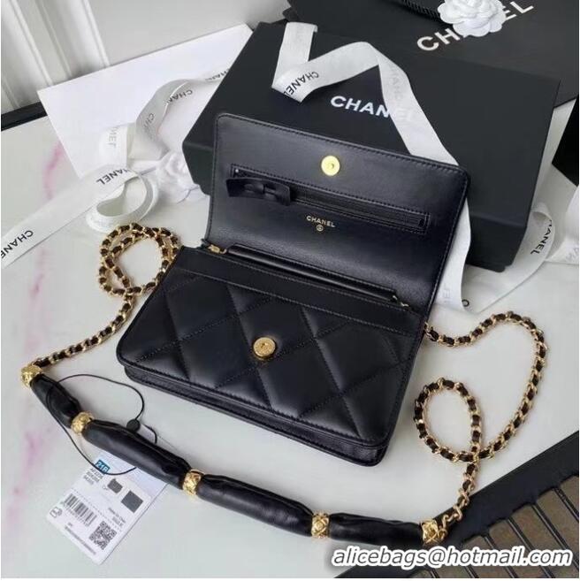 Well Crafted Chanel Flap Shoulder Bag mini Original leather AS2755 black