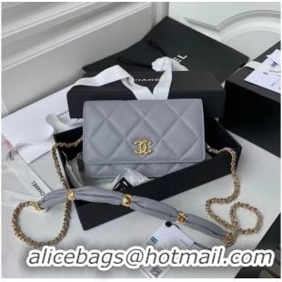 Wholesale Chanel Flap Shoulder Bag mini Original leather AS2755 grey