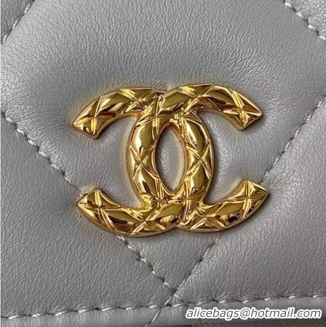 Wholesale Chanel Flap Shoulder Bag mini Original leather AS2755 grey