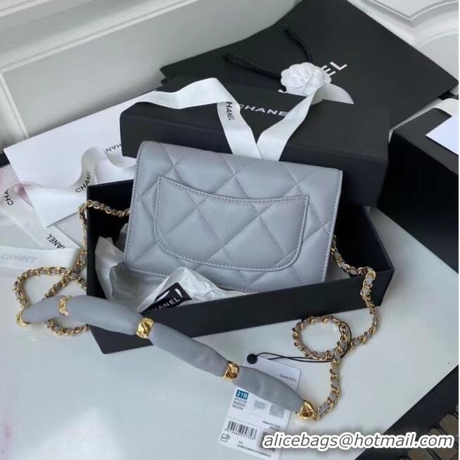 Wholesale Chanel Flap Shoulder Bag mini Original leather AS2755 grey