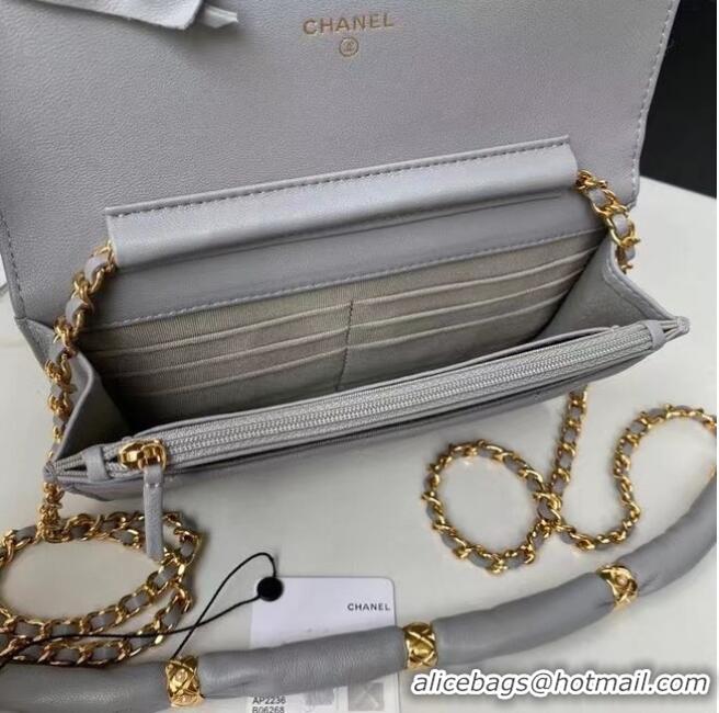 Wholesale Chanel Flap Shoulder Bag mini Original leather AS2755 grey