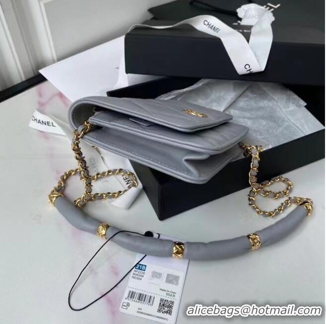 Wholesale Chanel Flap Shoulder Bag mini Original leather AS2755 grey