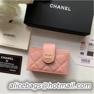 Famous Brand Chanel card holder AP0342 pink