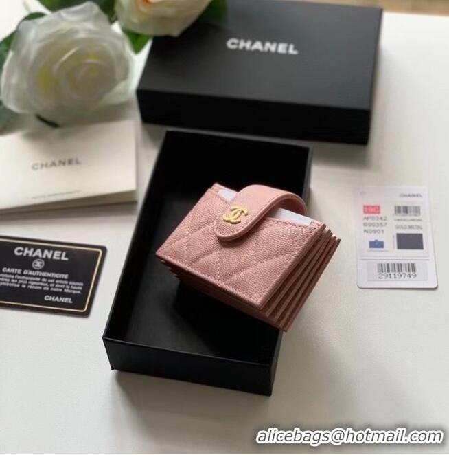 Famous Brand Chanel card holder AP0342 pink