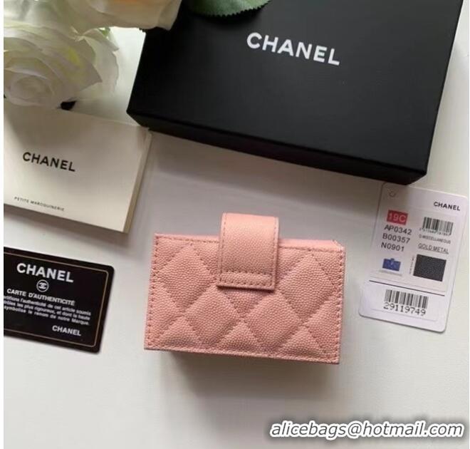 Famous Brand Chanel card holder AP0342 pink