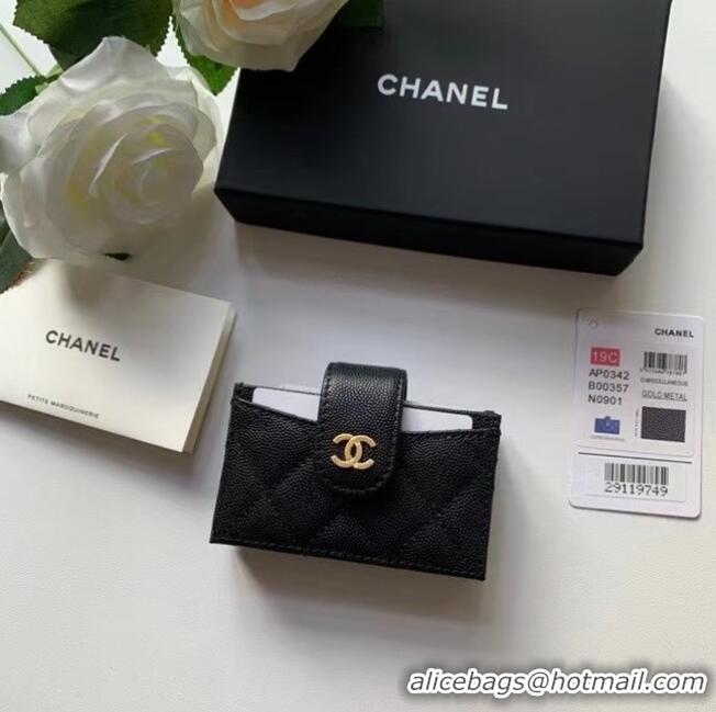 Good Quality Chanel card holder AP0342 black