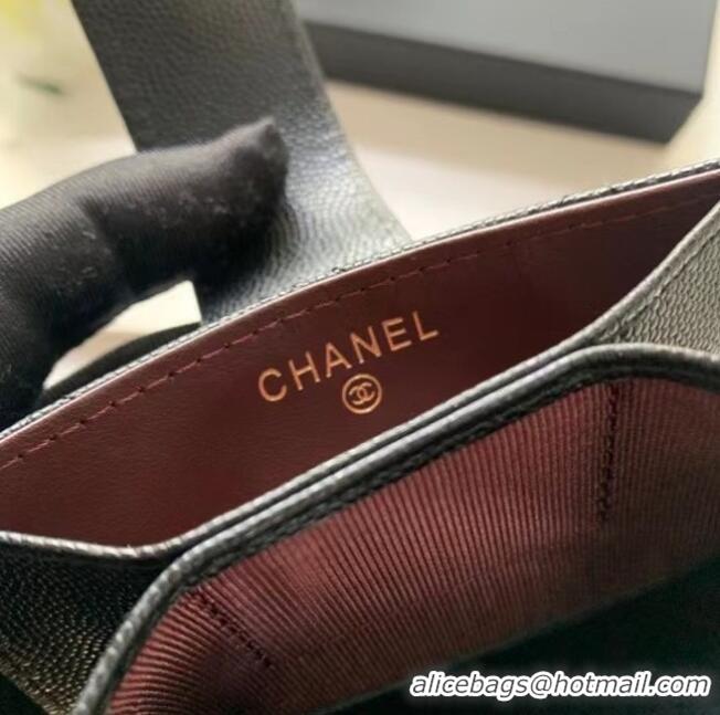 Good Quality Chanel card holder AP0342 black