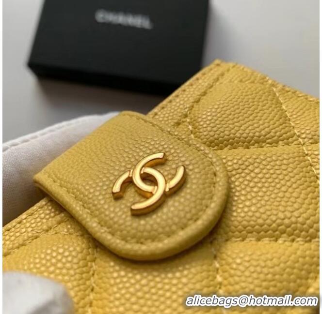 Buy Inexpensive Chanel card holder AP0342 yellow