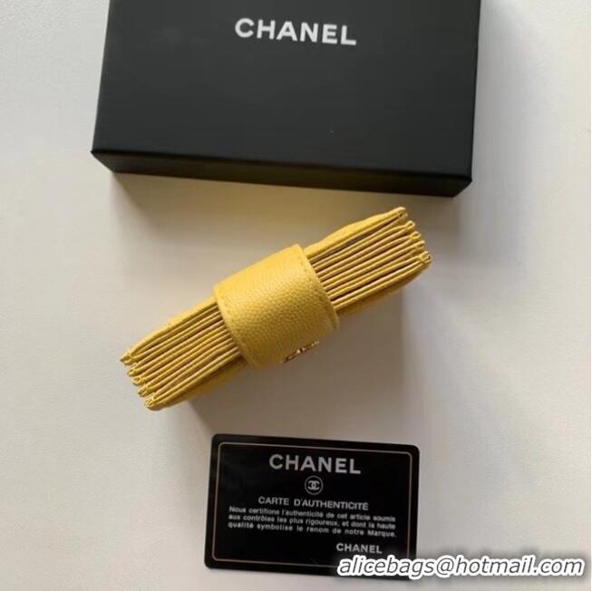 Buy Inexpensive Chanel card holder AP0342 yellow