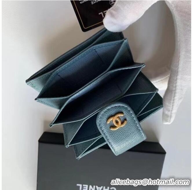 Buy Discount Chanel card holder AP0342 blue