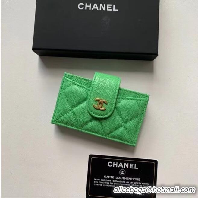 Fashion Cheapest Chanel card holder AP0342 green