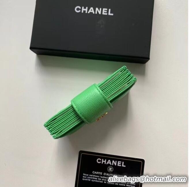 Fashion Cheapest Chanel card holder AP0342 green