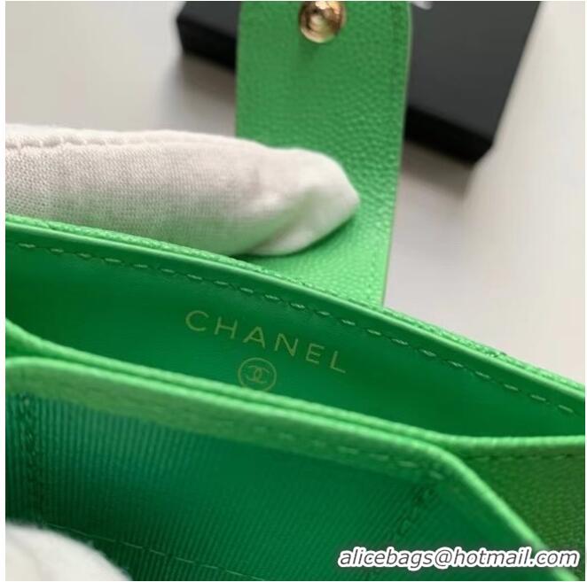 Fashion Cheapest Chanel card holder AP0342 green