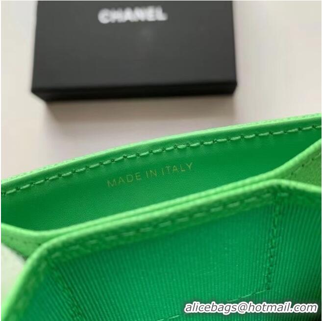 Fashion Cheapest Chanel card holder AP0342 green