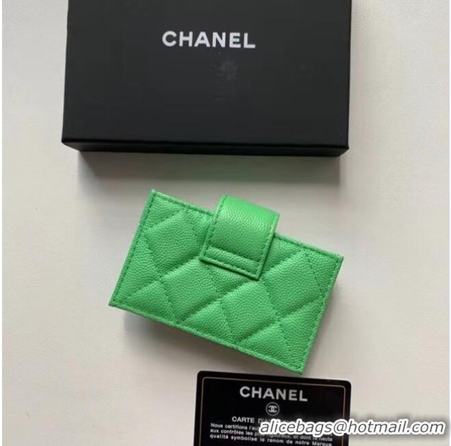 Fashion Cheapest Chanel card holder AP0342 green