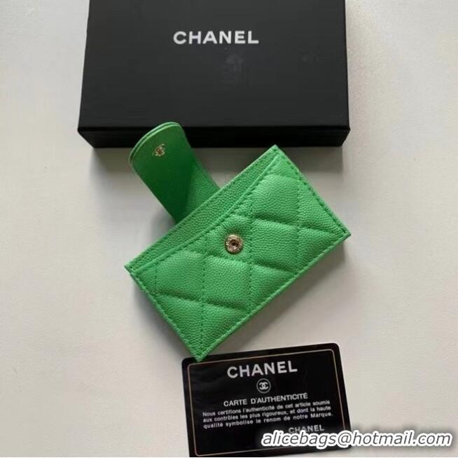 Fashion Cheapest Chanel card holder AP0342 green