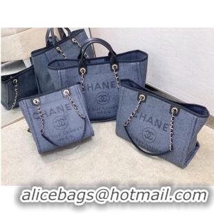 Free Shipping Promotional Chanel Shopping bag A66945 Blue