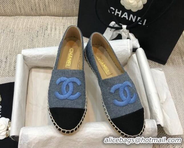 Most Popular Chanel Denim Espadrilles G29762 Grey 2021